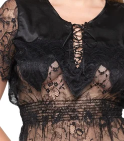 LUNA Hemdje met slipe mouwen AMELIE black Clearance