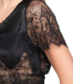 LUNA Hemdje met slipe mouwen AMELIE black Clearance