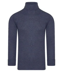 Beeren Heren Thermo Colshirt - Lange mouwen - Warm thermoshirt hoge hals blue Hot