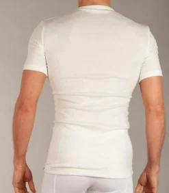 Ten Cate Heren thermo shirt Korte mouw - V-hals - Warm ondershirt met korte mouwen white Clearance