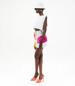 ÚCHÈ Heuptassen Denim rok white Best