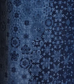 La Fée Maraboutée High waist printed flare jeans in biologisch katoen navyBlue Sale