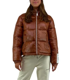HINNOMINATE Jas Nylon Donsjas Met Alle Ritssluitingen En Label Op De Pols brown Online