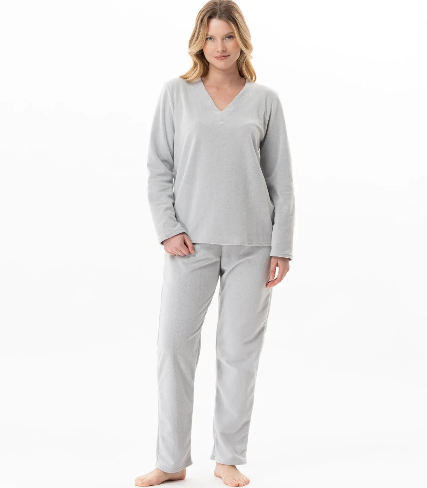 LE CHAT Homewear-set in microfleece FLOCON 122 gray Online