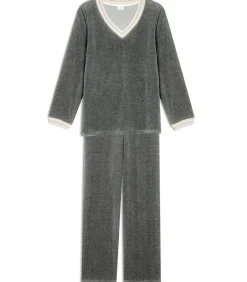 LE CHAT Homewear-set van fluweel COUNTRY 122 gray Sale