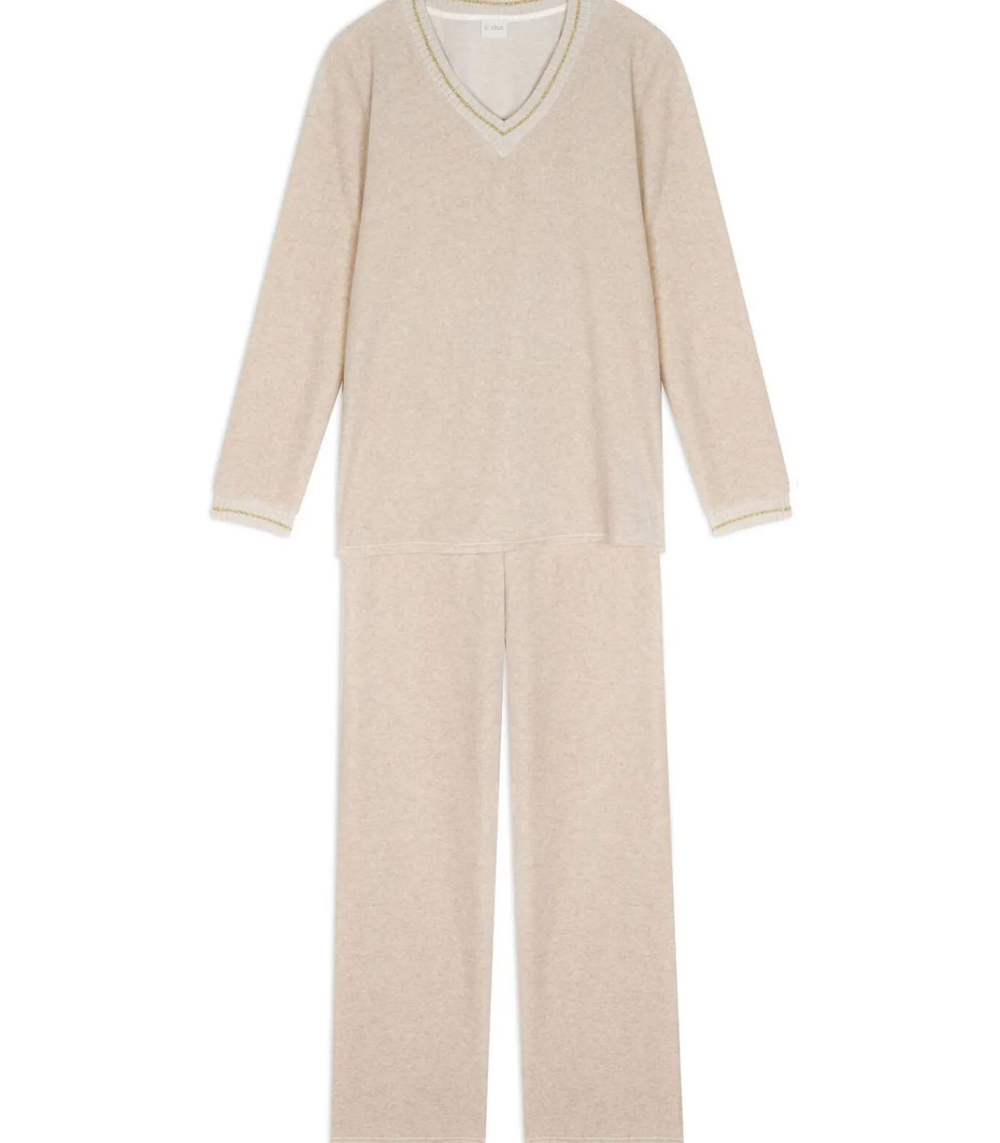 LE CHAT Homewear-set van fluweel COUNTRY 122 beige Online
