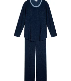 LE CHAT Homewear-set van lurex-fleece ECLAT 112 blue Best