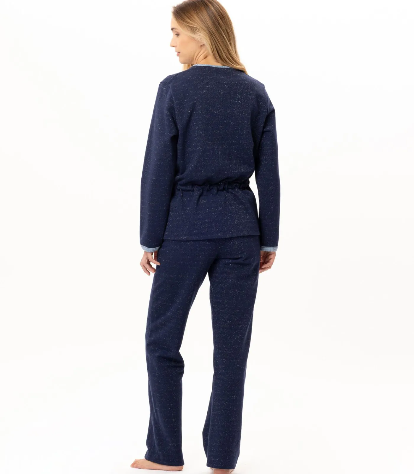 LE CHAT Homewear-set van lurex-fleece ECLAT 124 blue Outlet
