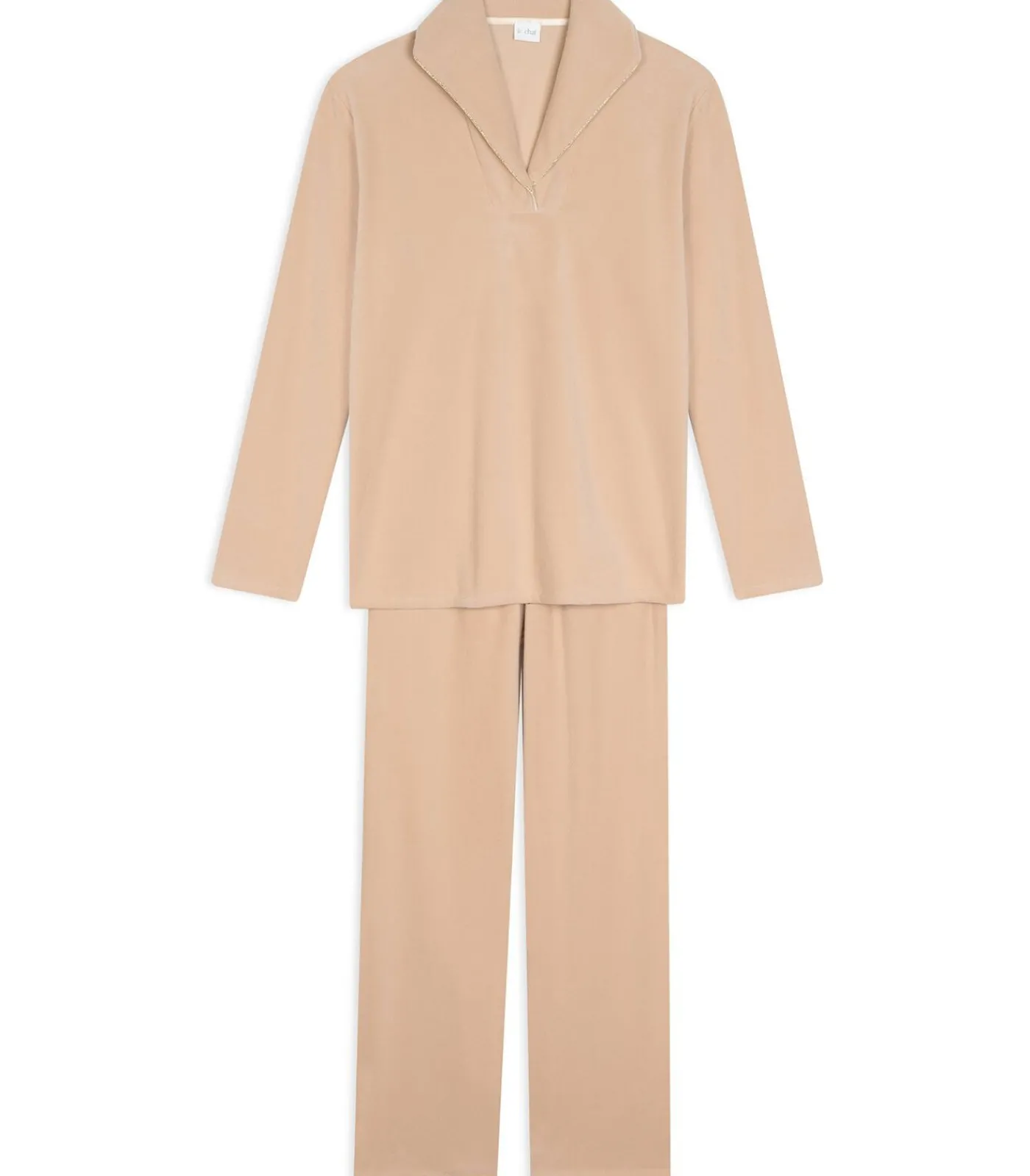 LE CHAT Homewear-set van micropolar LINETTE 122 brown Clearance