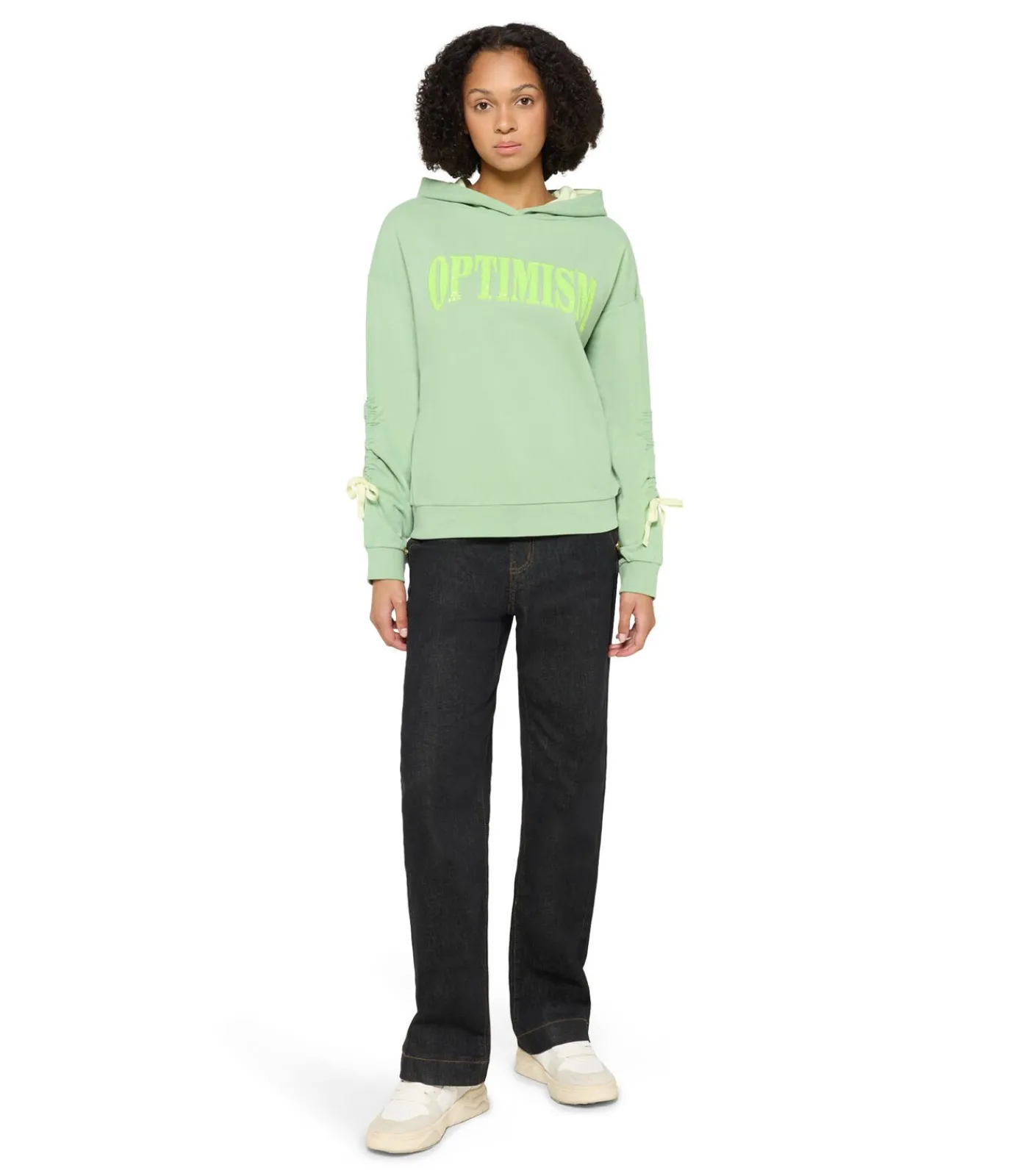 Cartoon Hoodie mintGreen/yellow Sale