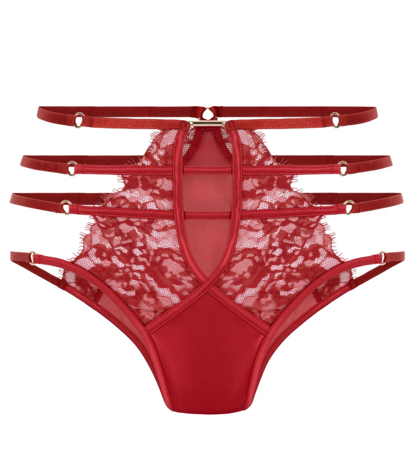 Hunkemöller Hoog uitgesneden brazilian met hoge taille Noeki red Online
