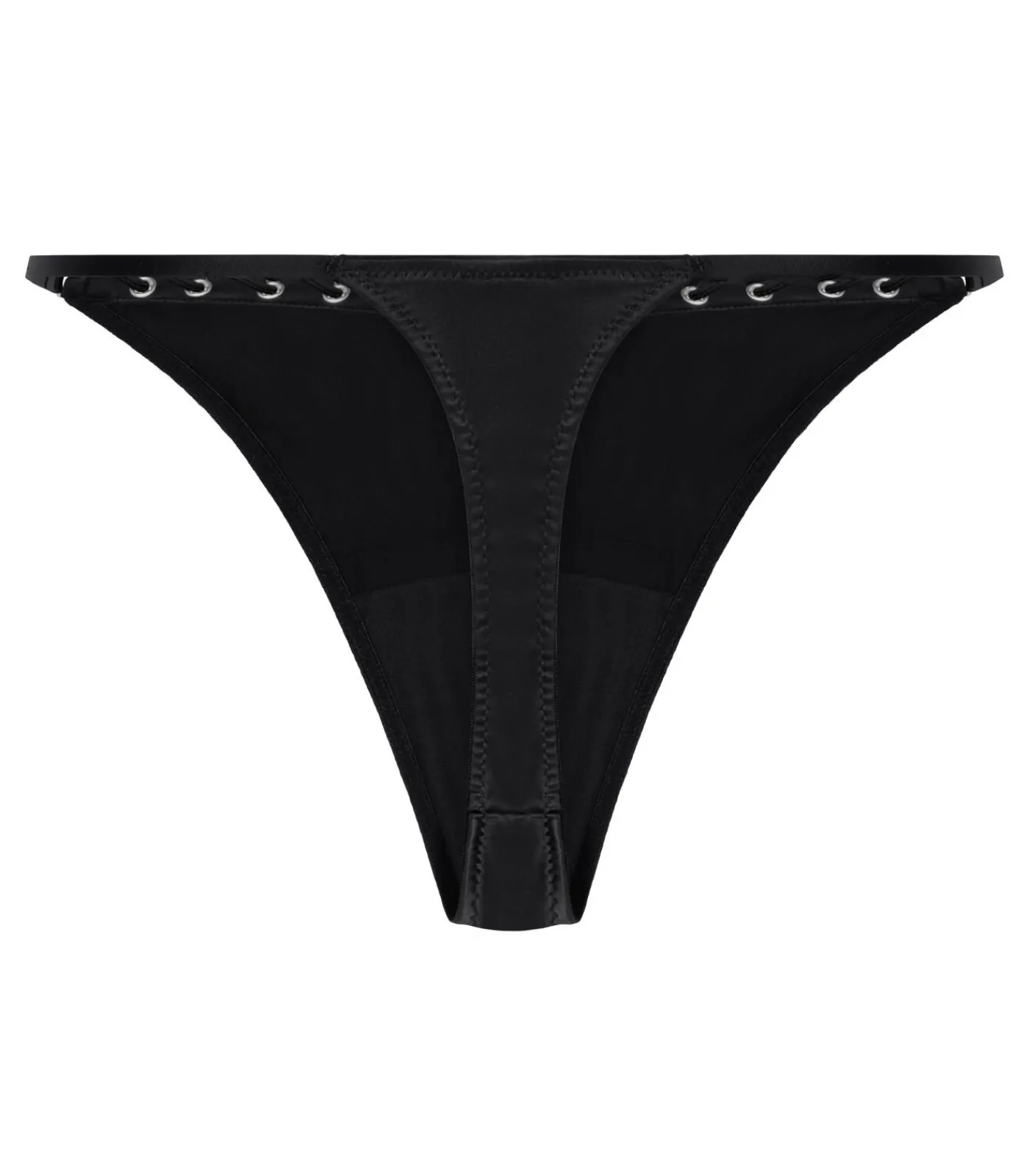 Hunkemöller Hoog uitgesneden string Pina black Clearance