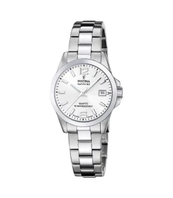 FESTINA Horloge Acero Clasico Swiss Made silver Sale