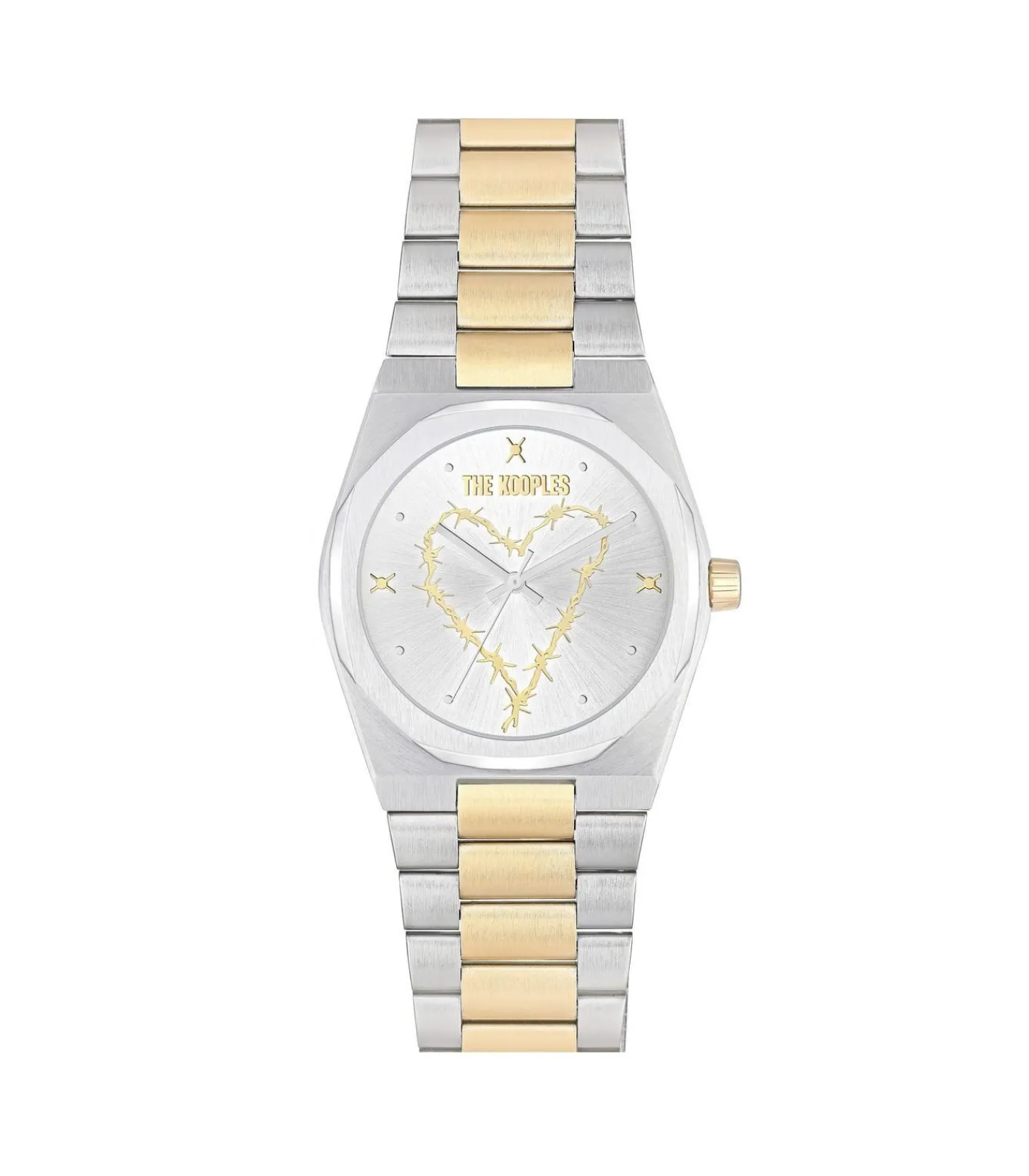 THE KOOPLES Horloge Heart Wire Silver & gold Discount