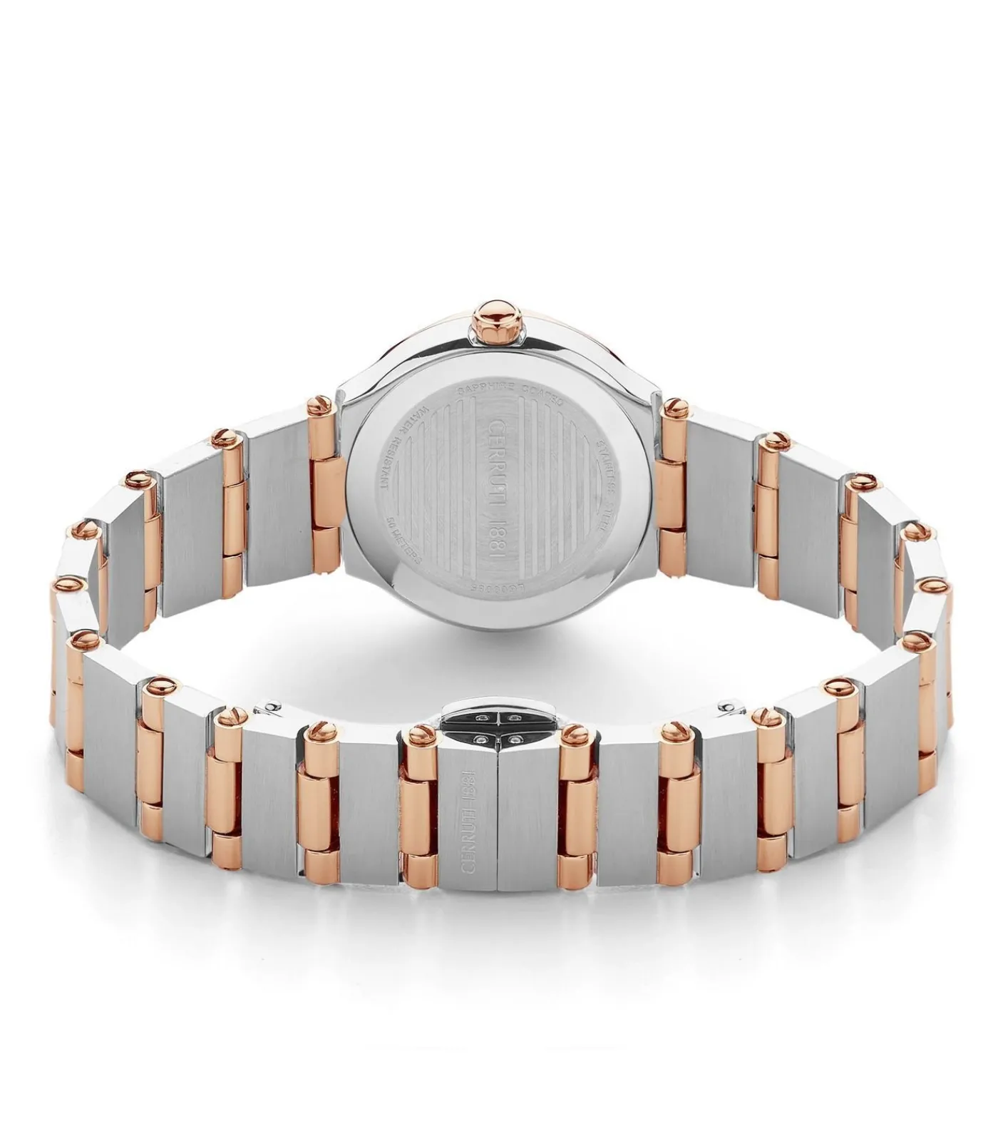 Cerruti 1881 Horloge Rendinara White&Rose-gold white/roseGold