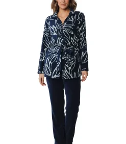 Pastunette Huispak Dames Fleece - Donkerblauw - Warm winter 2-delig pyjama pak blue New