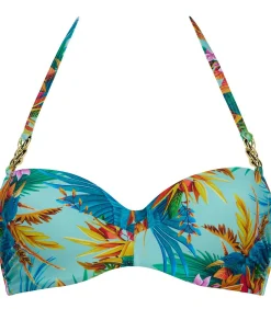 Marlies Dekkers hula haka plunge balconette bikini top blueSky Sale