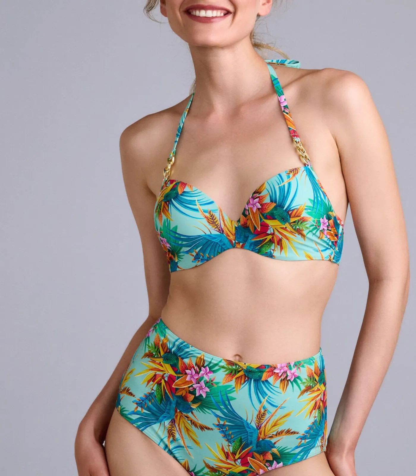 Marlies Dekkers hula haka push up bikini top blueSky Discount