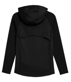 4F H4Z21 - Trui met kap Met Volledige Ritssluiting - Zwart black Best