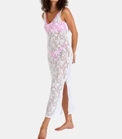 Banana Moon IMOGEN AGUANGA Opengewerkte lange strandjurk white Outlet