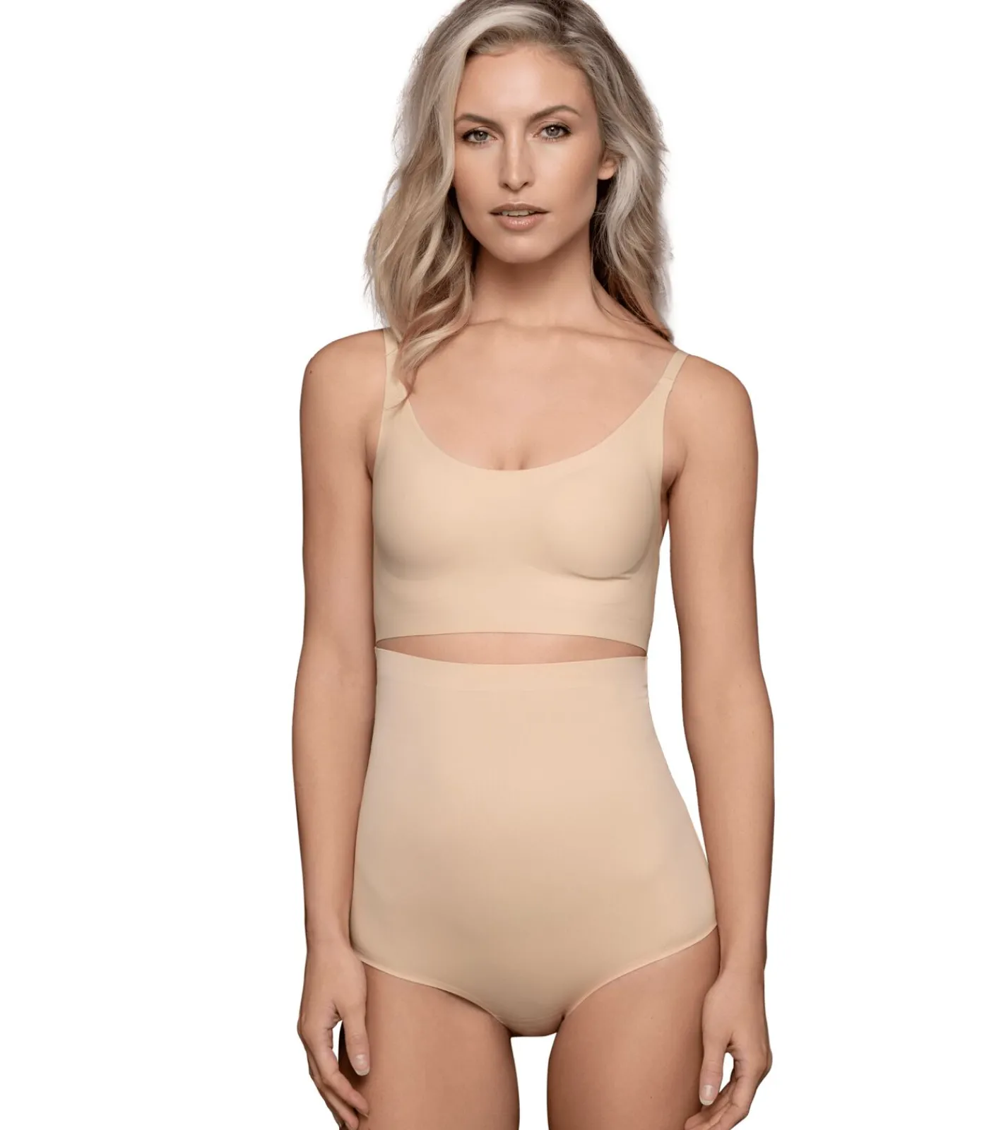 Bye Bra Invisible Slip Met Hoge Taille beige Outlet