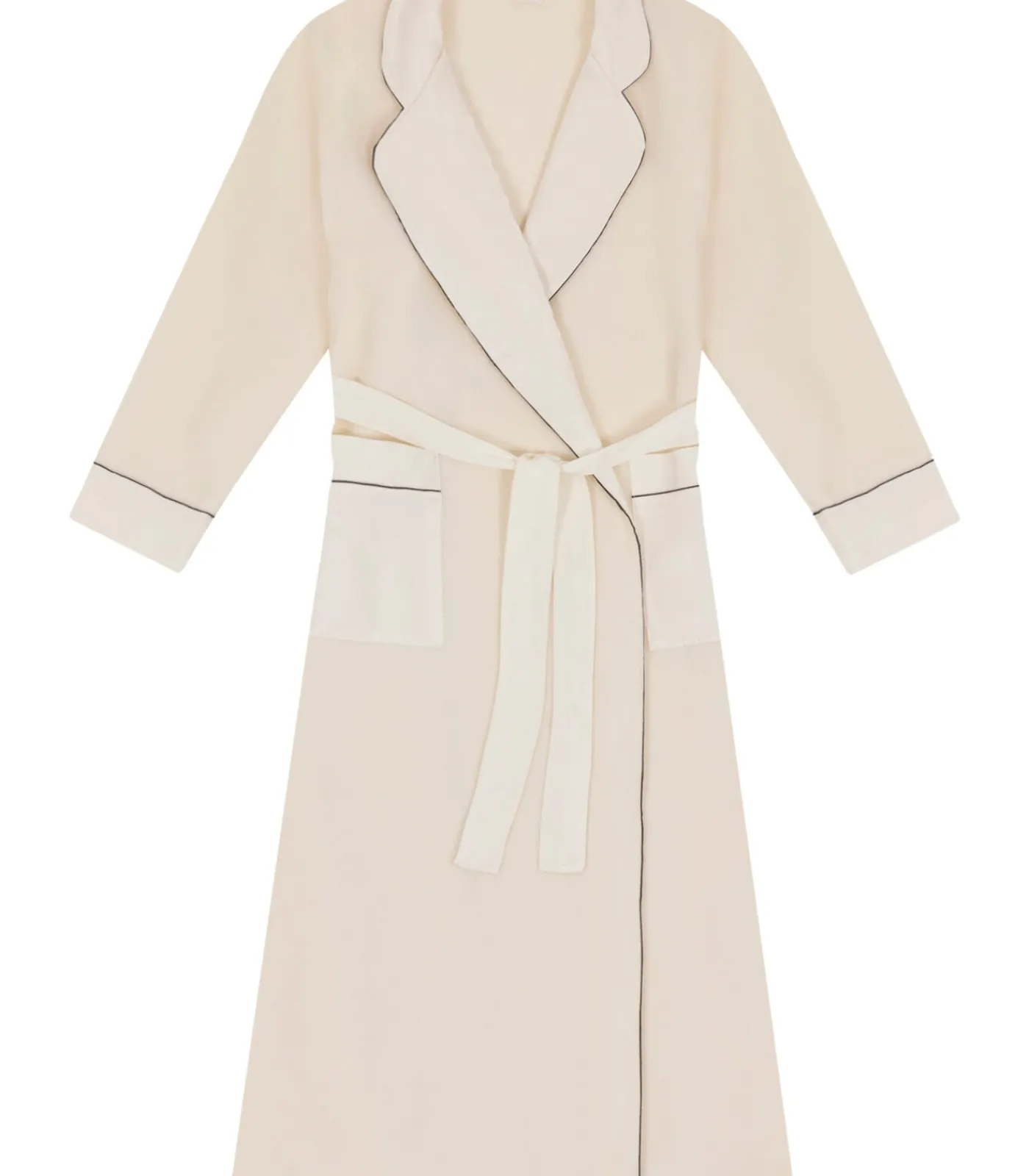 LE CHAT Jacquard badjas van microfleece en viscose GABRIELLE 660 white Clearance