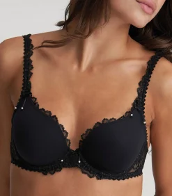 MARIE JO JANE zwart voorgevormde bh - hartvorm black Hot
