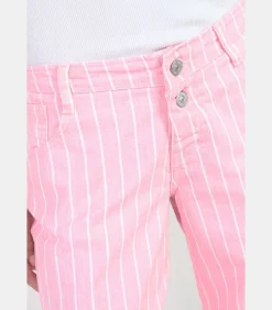 Le Temps des Cerises Jeans flare , lengte 34 pink Outlet