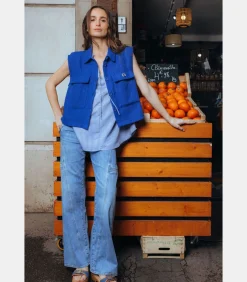Le Temps des Cerises Jeans flare , lengte 34 blue Online
