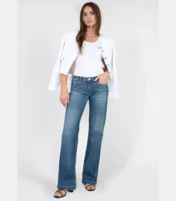 Le Temps des Cerises Jeans flare flare, lengte 34 blue Outlet