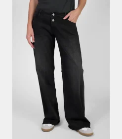 Le Temps des Cerises Jeans flare LAURYN, lengte 34 black