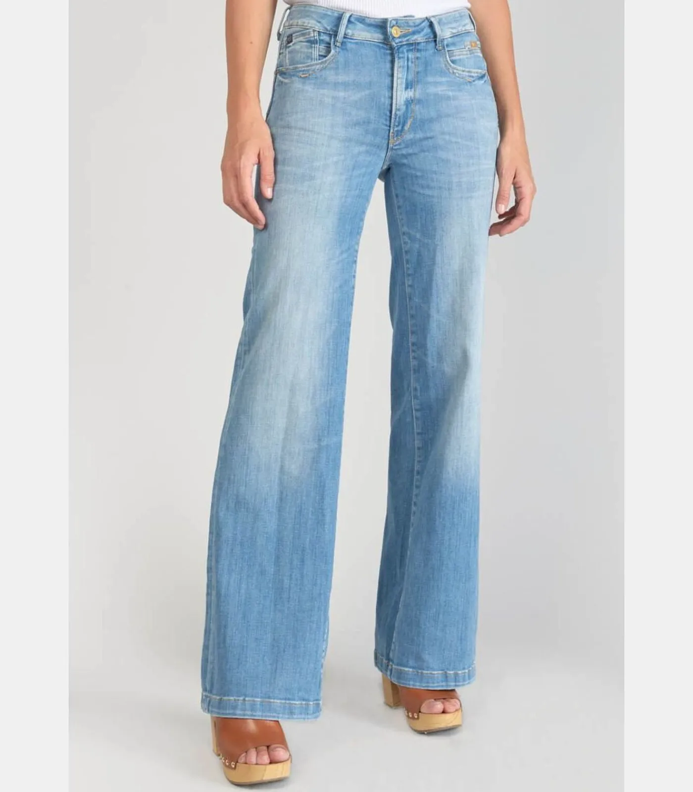 Le Temps des Cerises Jeans flare pulp flare, lengte 34 blue New