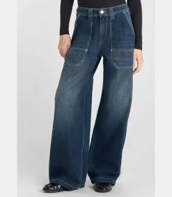 Le Temps des Cerises Jeans loose, wijd , lengte 34 blue Hot