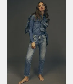 Le Temps des Cerises Jeans mom , 7/8 blue Hot