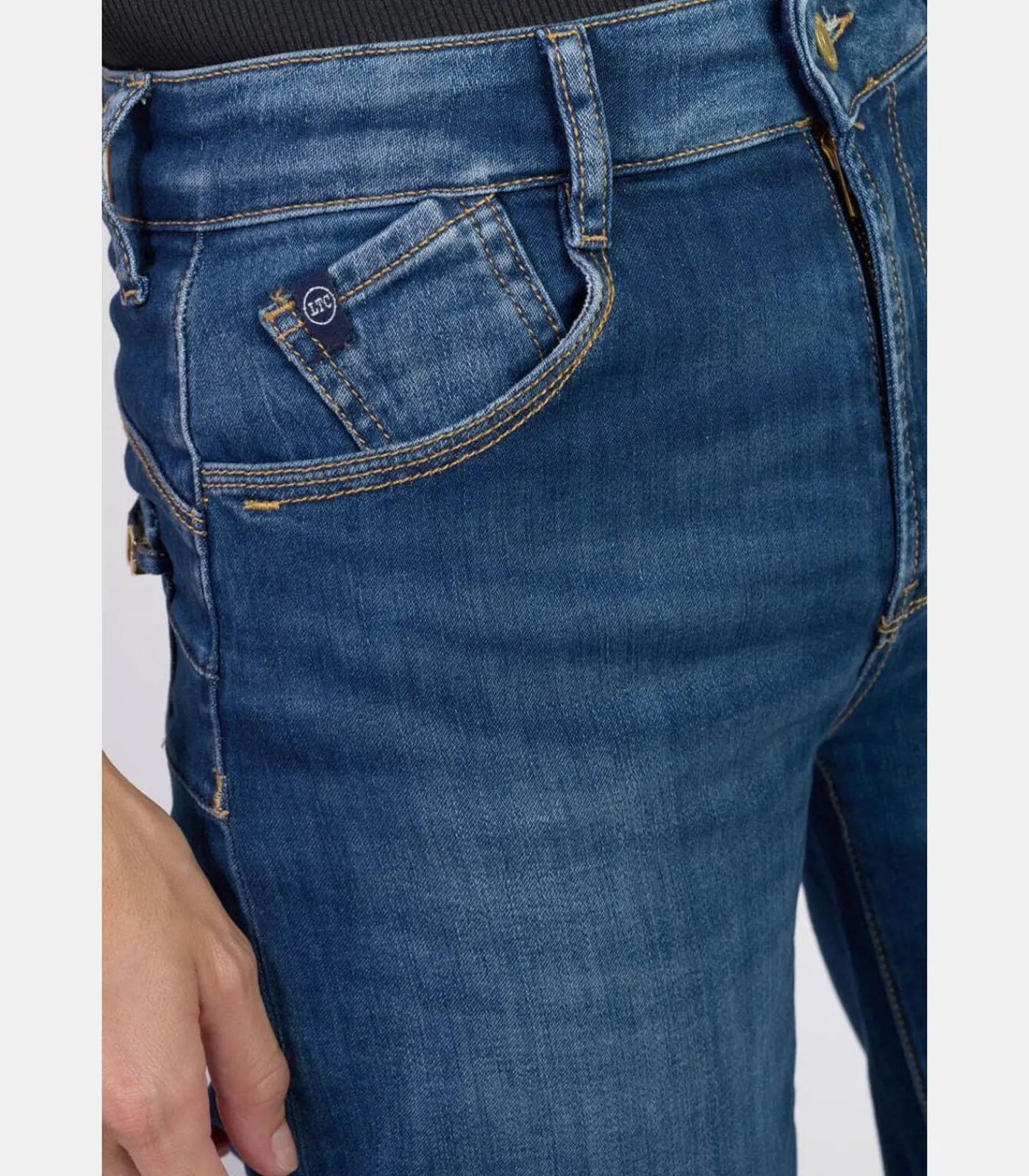Le Temps des Cerises Jeans push-up regular hoge taille PULP, lengte 34 blue Hot