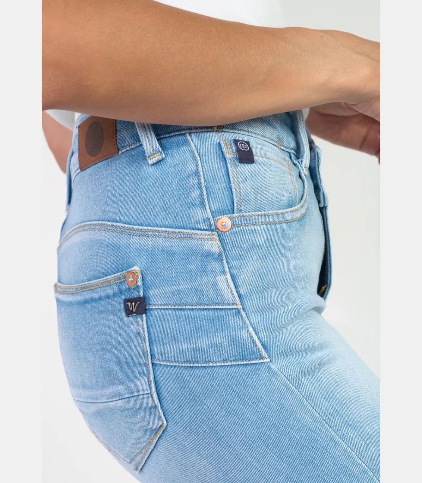 Le Temps des Cerises Jeans push-up regular hoge taille PULP, 7/8 blue Sale