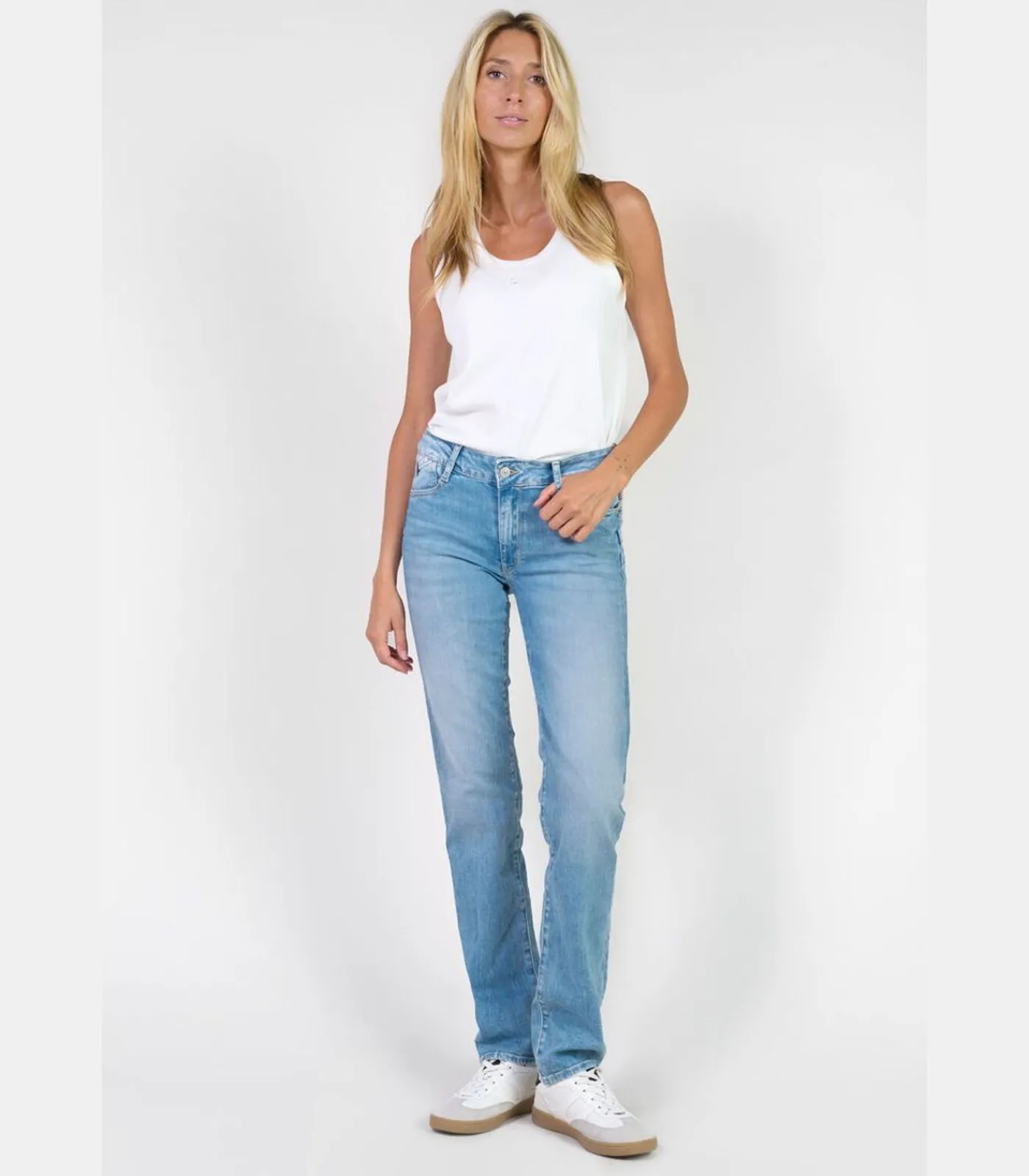 Le Temps des Cerises Jeans push-up regular hoge taille PULP, lengte 34 blue New