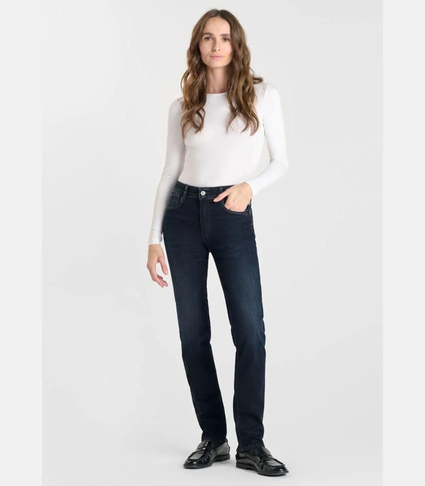 Le Temps des Cerises Jeans push-up regular hoge taille PULP, lengte 34 blue Discount