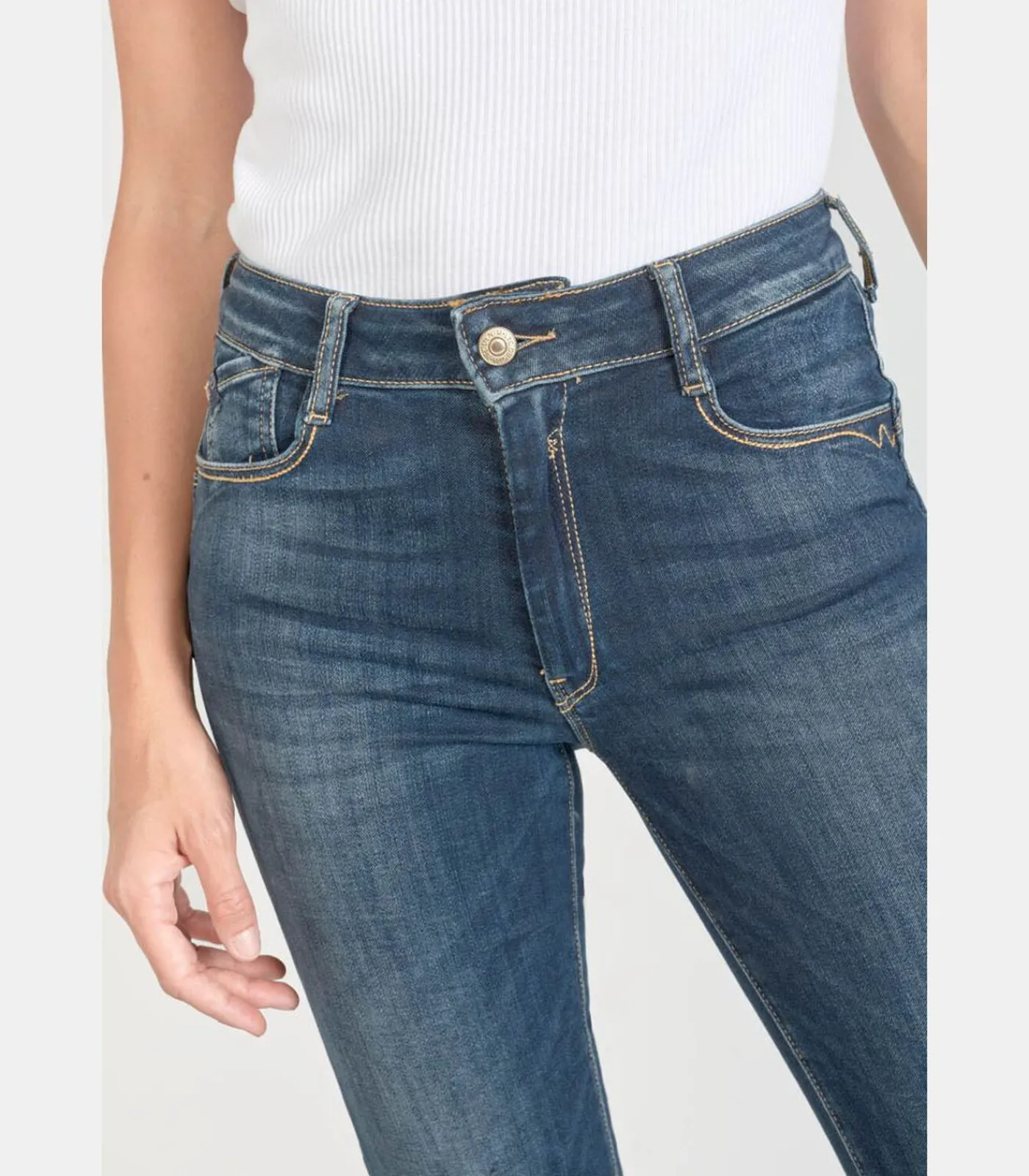 Le Temps des Cerises Jeans push-up regular hoge taille PULP, lengte 34 blue New