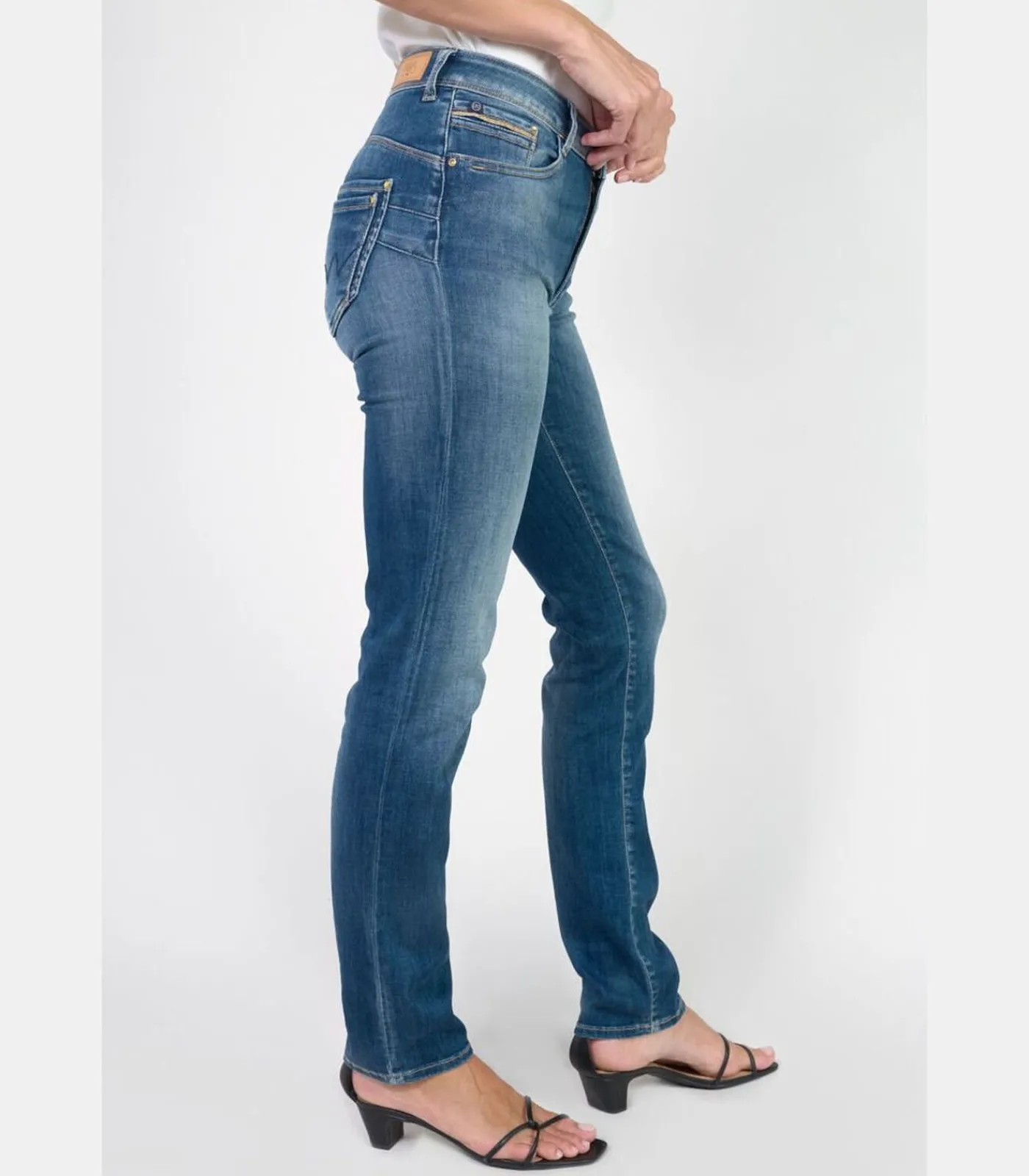 Le Temps des Cerises Jeans push-up regular hoge taille PULP, lengte 34 blue Hot