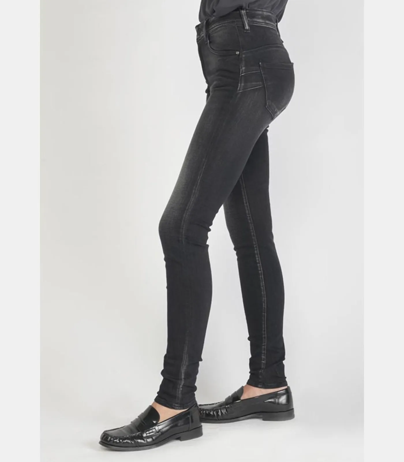 Le Temps des Cerises Jeans push-up slim hoge taille PULP, lengte 34 black Sale