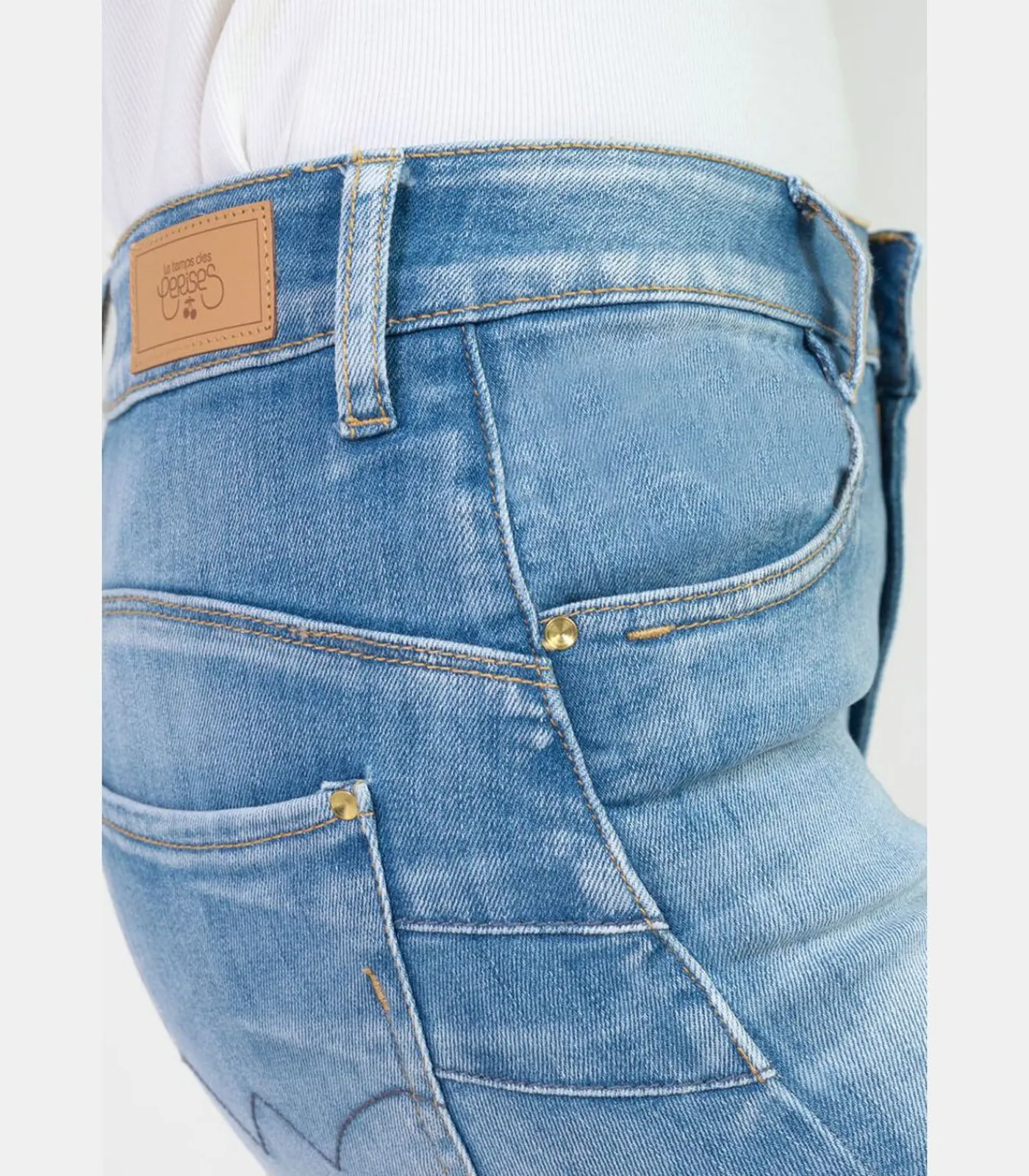 Le Temps des Cerises Jeans push-up slim hoge taille PULP, 7/8 blue New