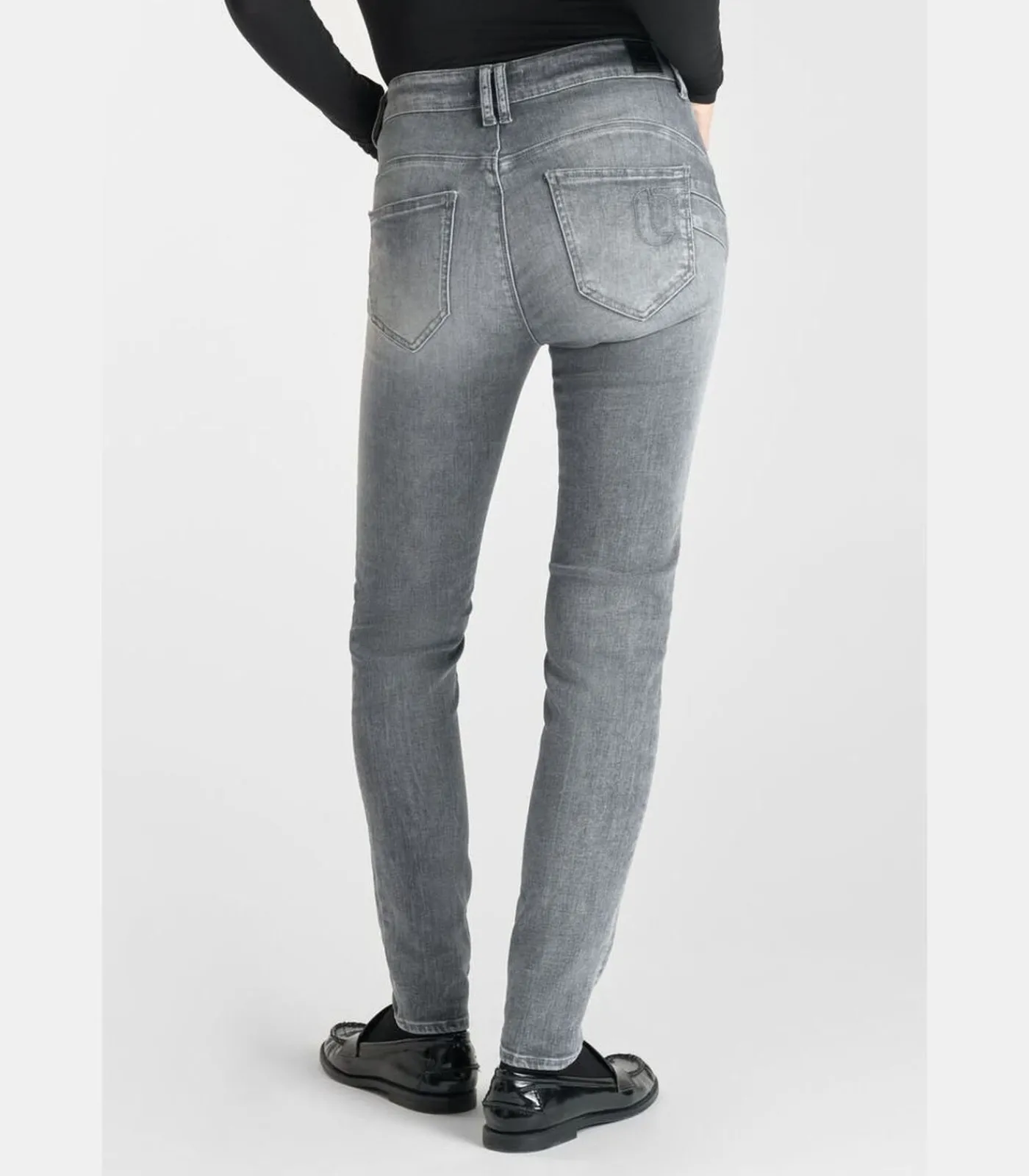 Le Temps des Cerises Jeans push-up slim hoge taille PULP, lengte 34 gray Best