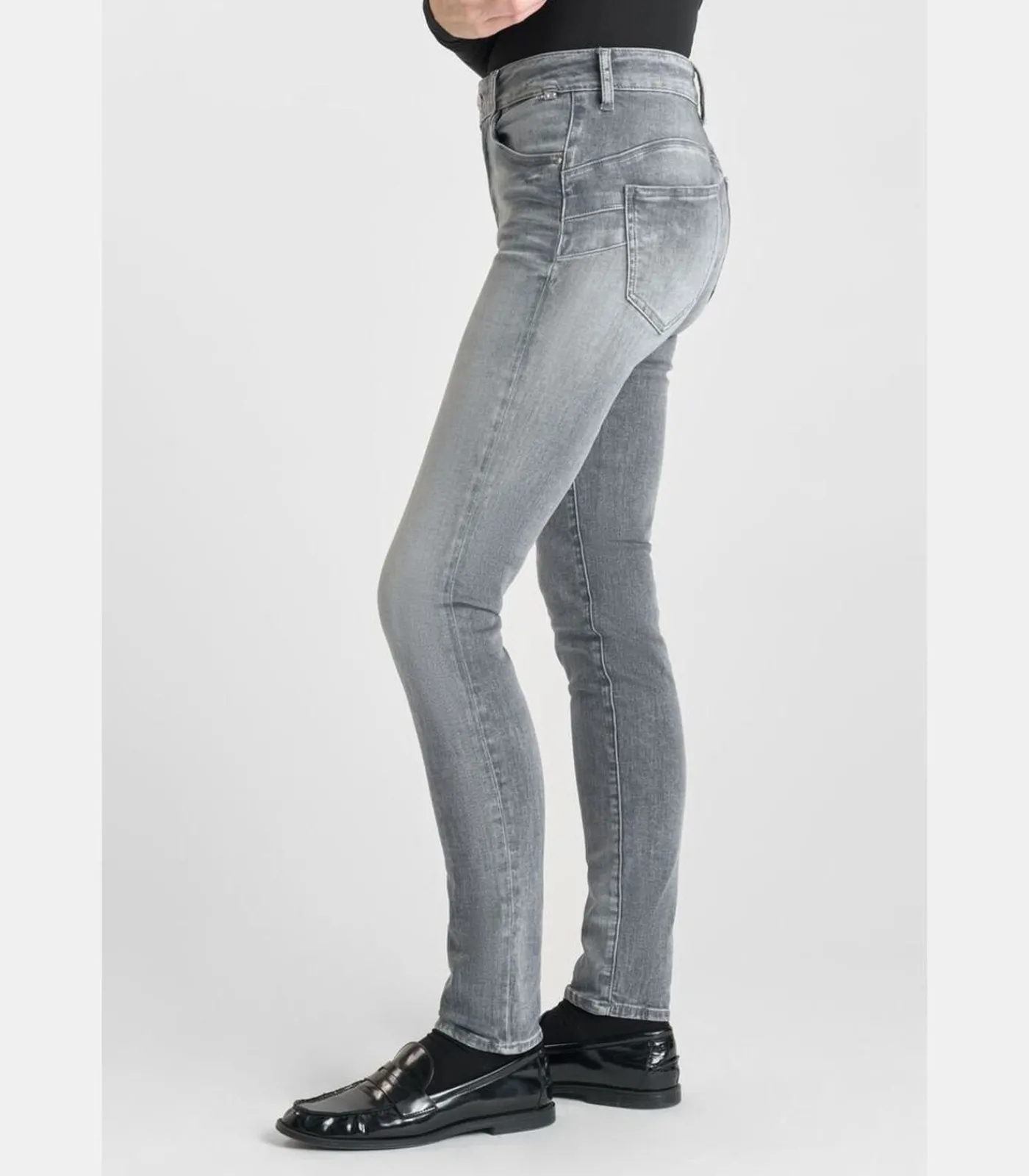Le Temps des Cerises Jeans push-up slim hoge taille PULP, lengte 34 gray Best