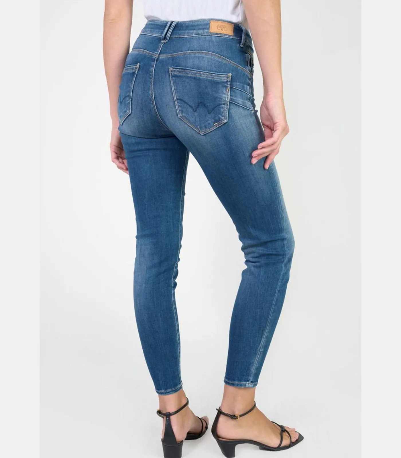 Le Temps des Cerises Jeans push-up slim hoge taille PULP, 7/8 blue Clearance