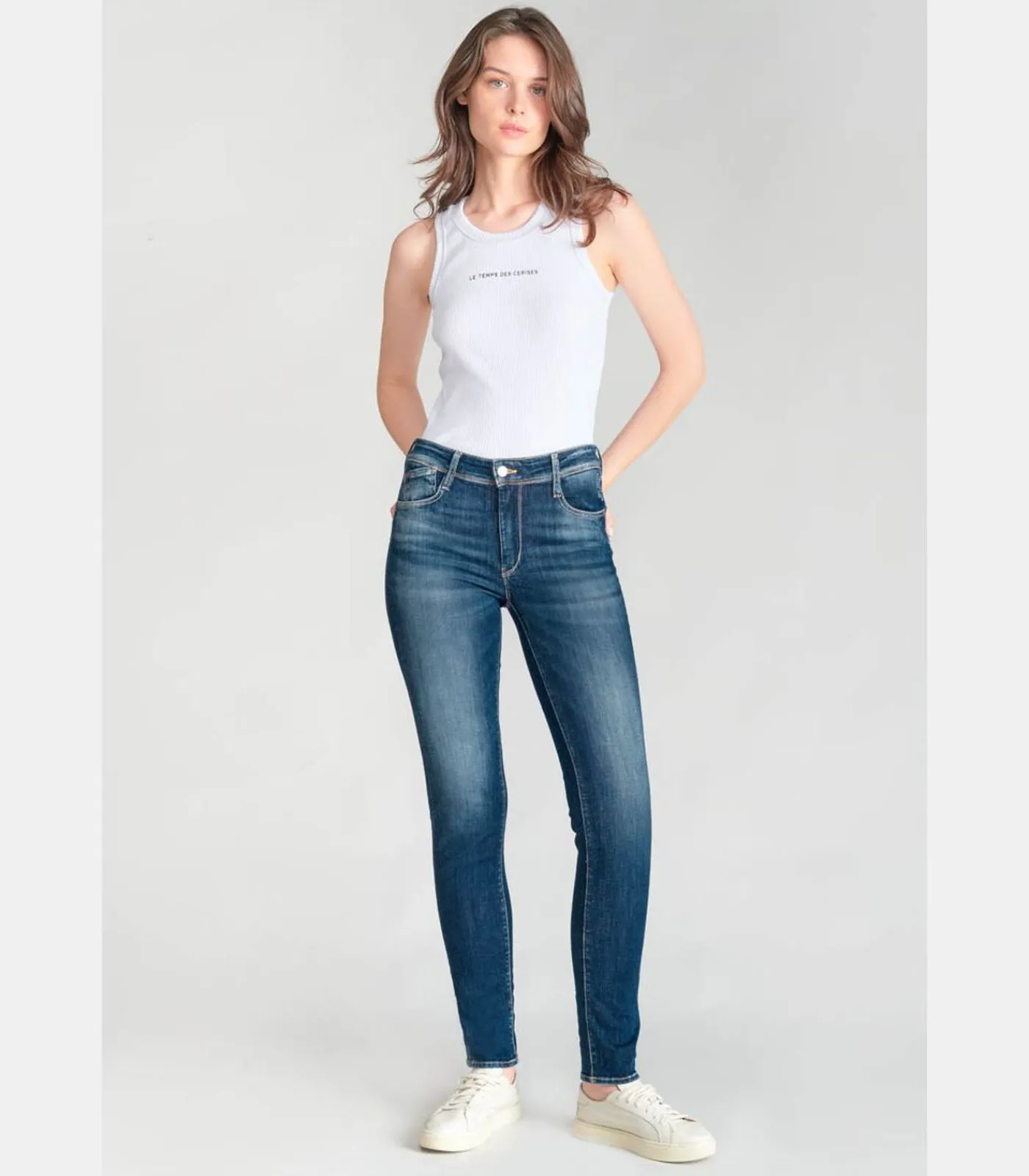 Le Temps des Cerises Jeans push-up slim hoge taille PULP, lengte 34 blue Online
