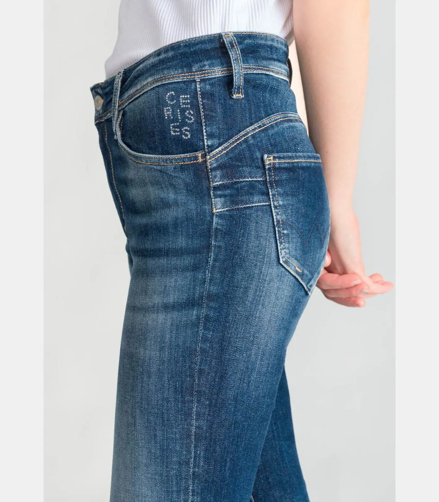 Le Temps des Cerises Jeans push-up slim hoge taille PULP, lengte 34 blue Online