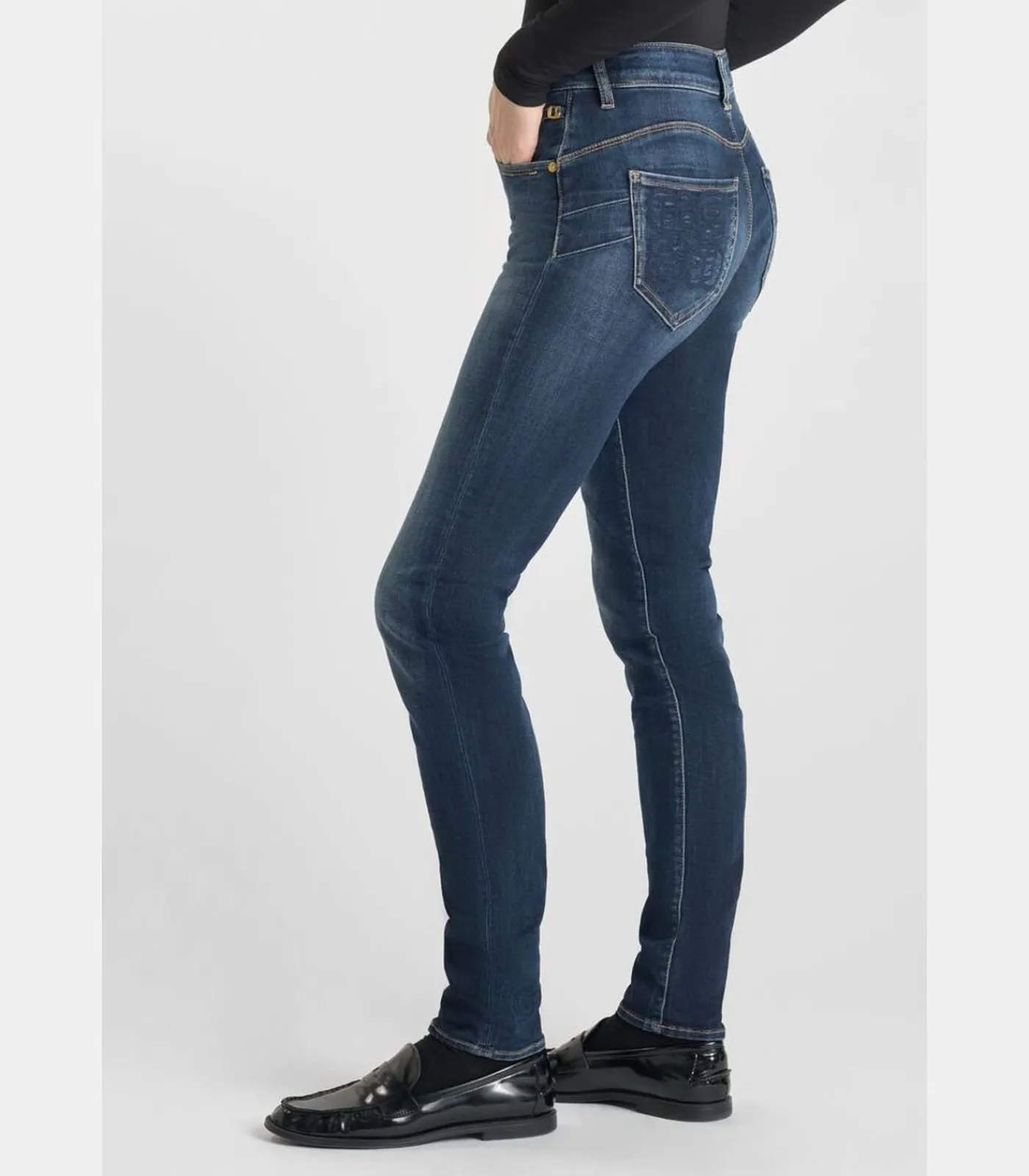 Le Temps des Cerises Jeans push-up slim hoge taille PULP, lengte 34 blue Outlet