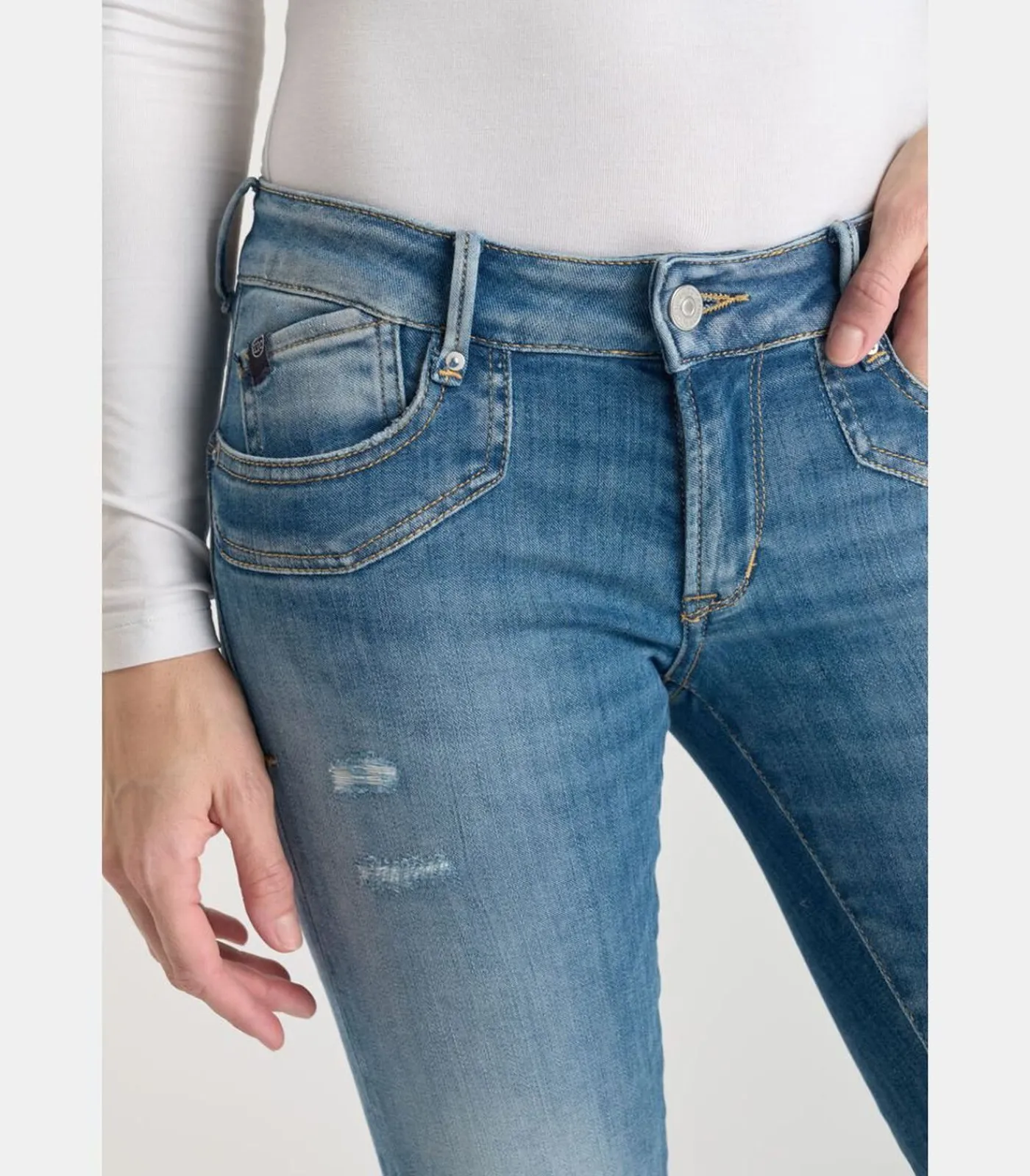 Le Temps des Cerises Jeans push-up slim PULP, 7/8 blue Sale
