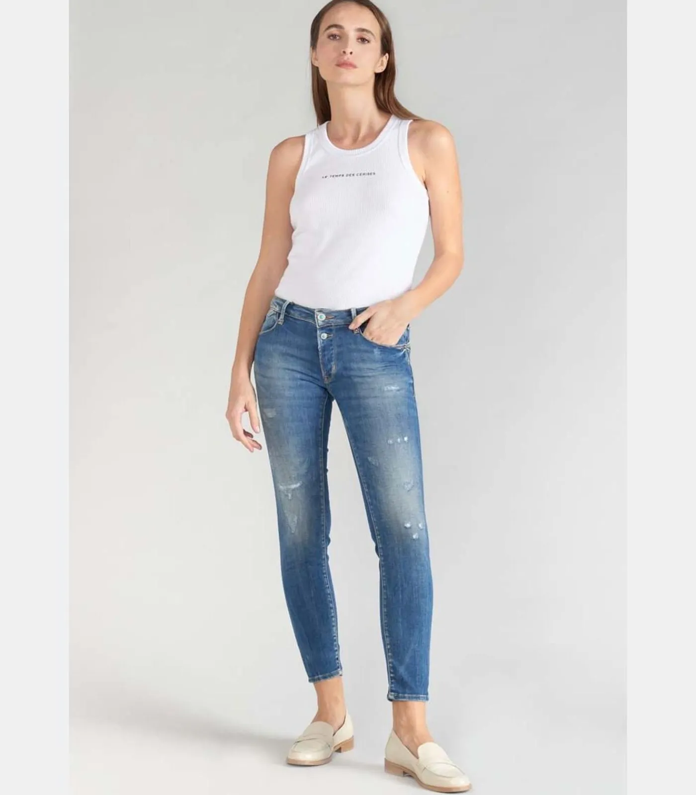 Le Temps des Cerises Jeans push-up slim PULP, 7/8 blue Discount